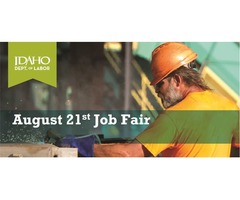 FREE Career Fair August 21 with Idaho Department of Labor 10am