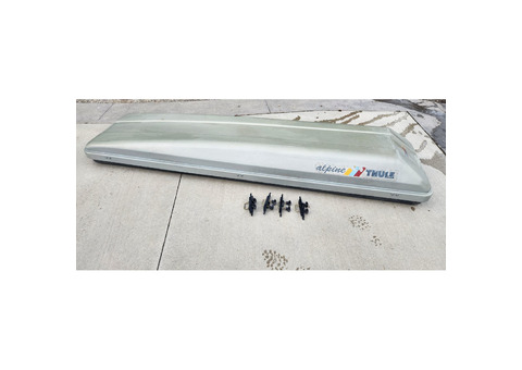 THULE ROCKET BOX LOCKING ROOF RACK CARGO CARRIER - $199 (SANDPOINT)