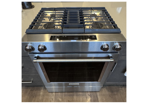 KitchenAid Downdraft dual fuel range 