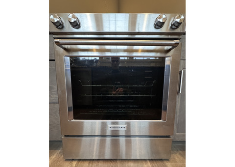 KitchenAid Downdraft dual fuel range 