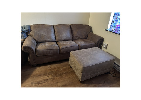 Couch and ottoman