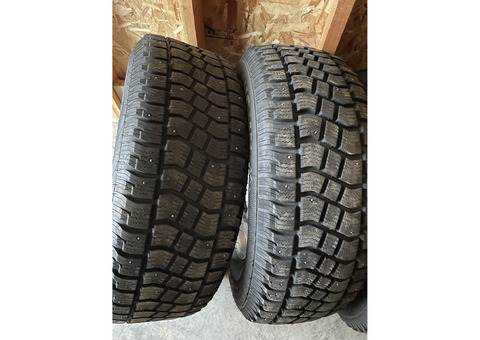 Studded snow tires