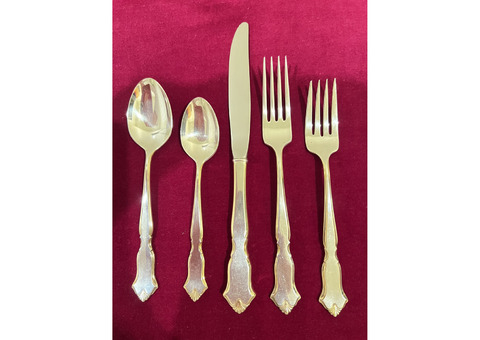 Silver Plate flatware 12 place sets