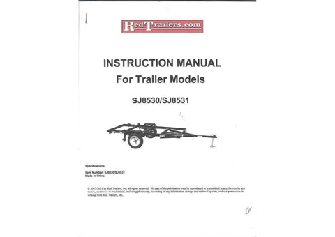 Red Trailers Utility Trailer