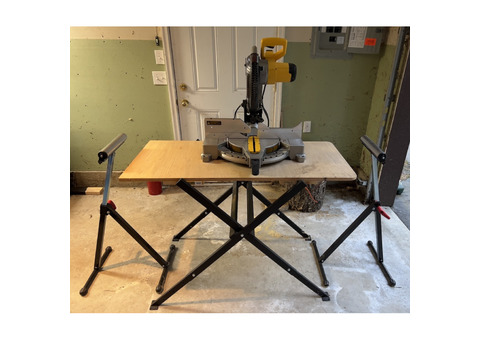 COMPOUND MITER SAW & FOLDING SAW SUPPORT STAND