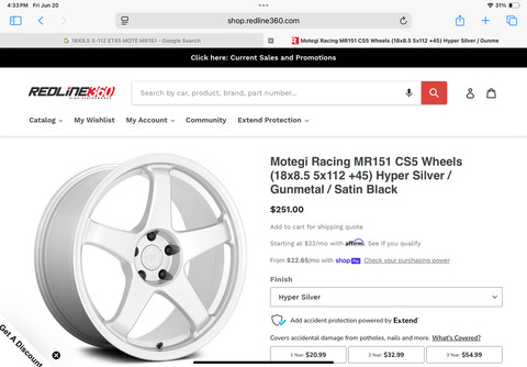 Vredstein winter tires on Motegi wheels