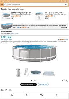 Intex 15x42 pool